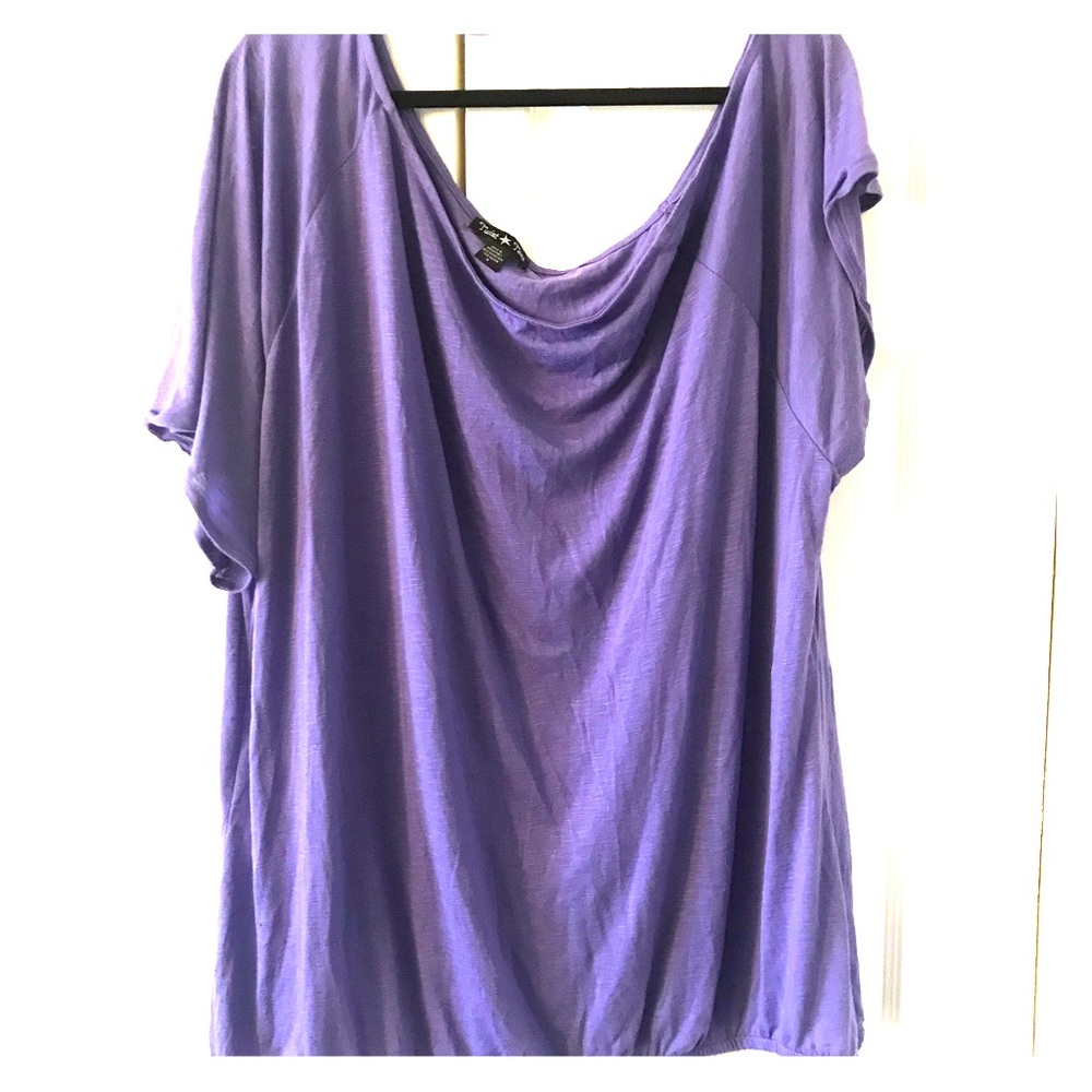 **OFF ONE SHOULDER PLUS SIZE TOP**
